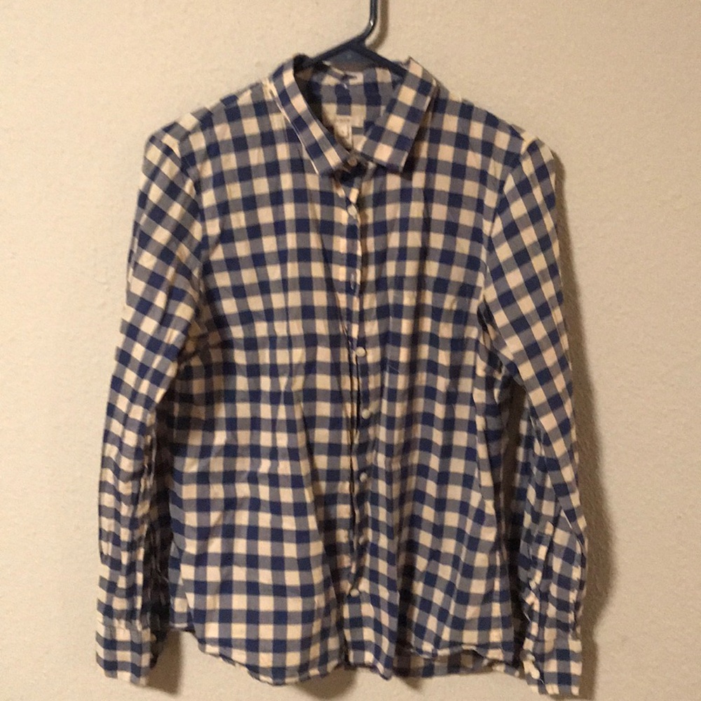 J. Crew plaid button down